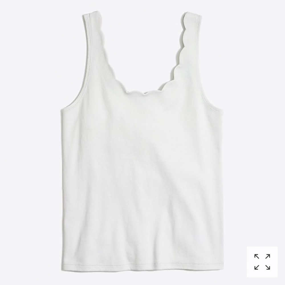 J Crew Tank Scalloped